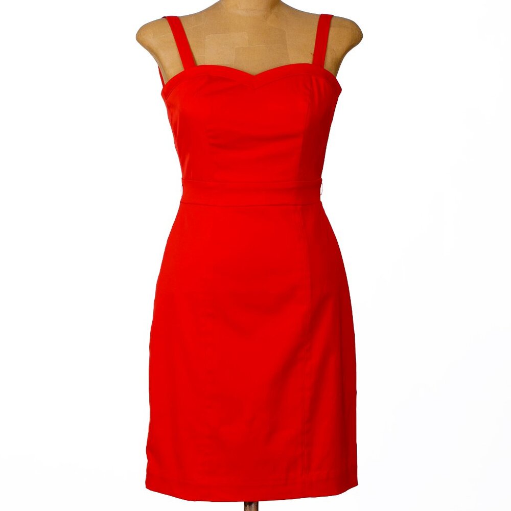 H&M Red Dress removable straps